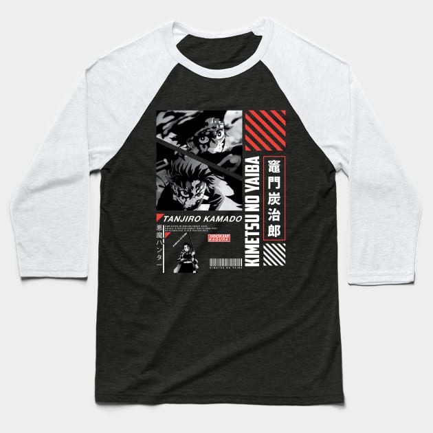 Kamado Tanjiro - Slayer of Demons: Strong and Inspiring Anime Dress Designs Baseball T-Shirt by Krndsg